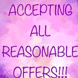 Make an offer! Accepting all reasonable offers!